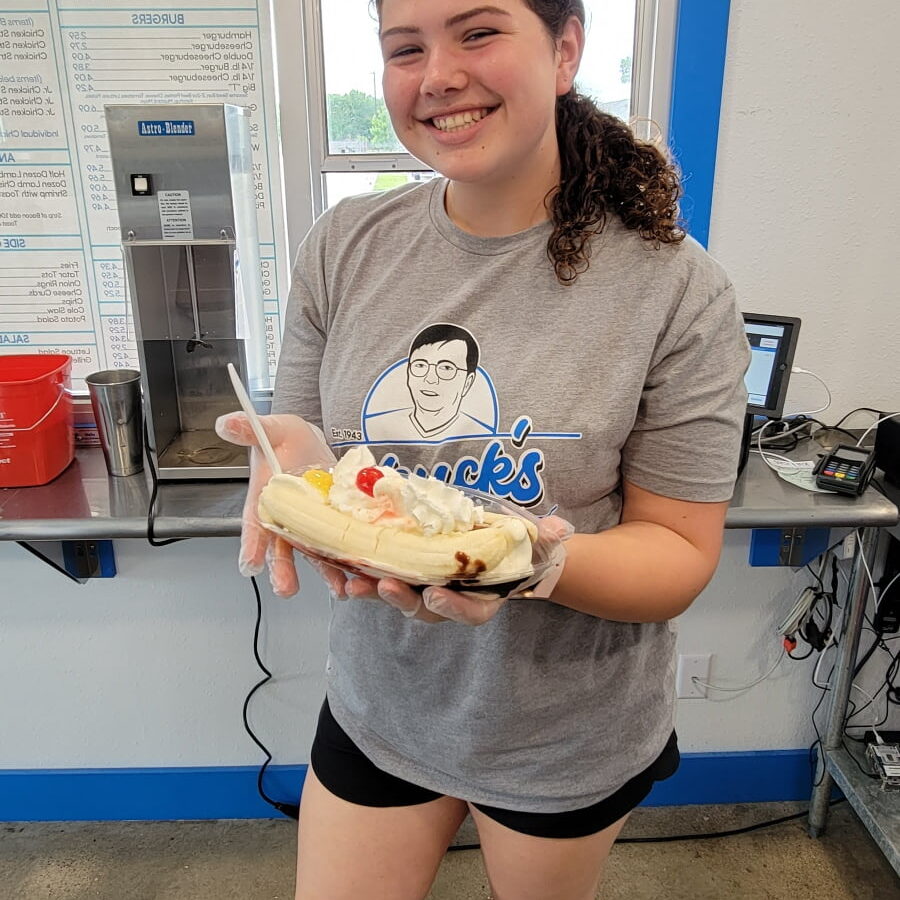 Our Banana Splits are the perfect cool snack for a hot summer day.